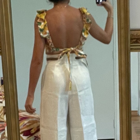 ZIMMERMAN LINEN CROP TOP SIZE AU 1 / US 6 NWT - Picture 2 of 9